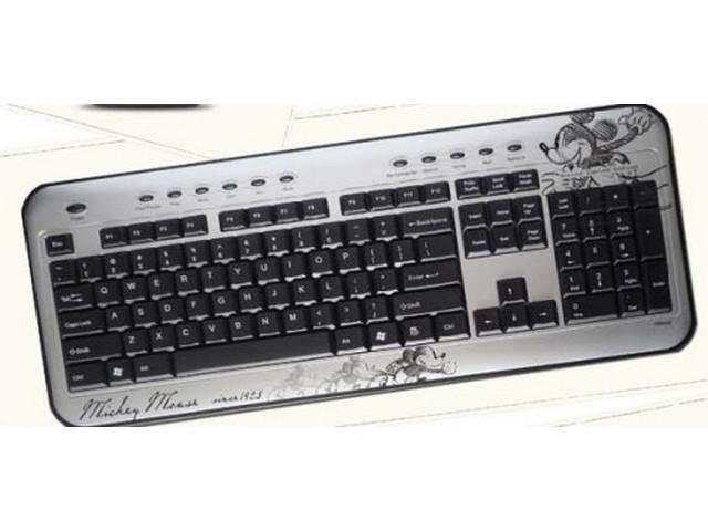 TECLADO CIRKUIT MICKEY KB821 PLATA