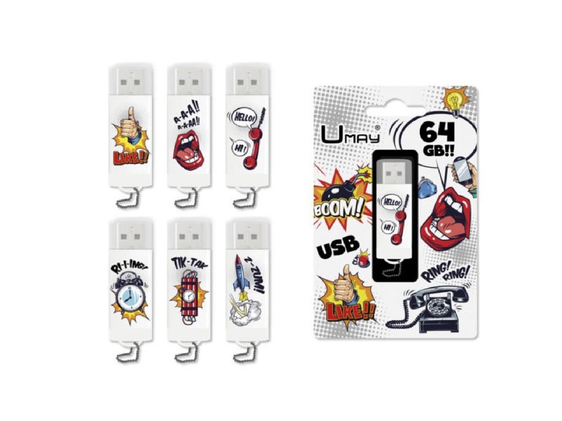 PENDRIVE UMAY 64 GB COMIC COLGANTE 330669