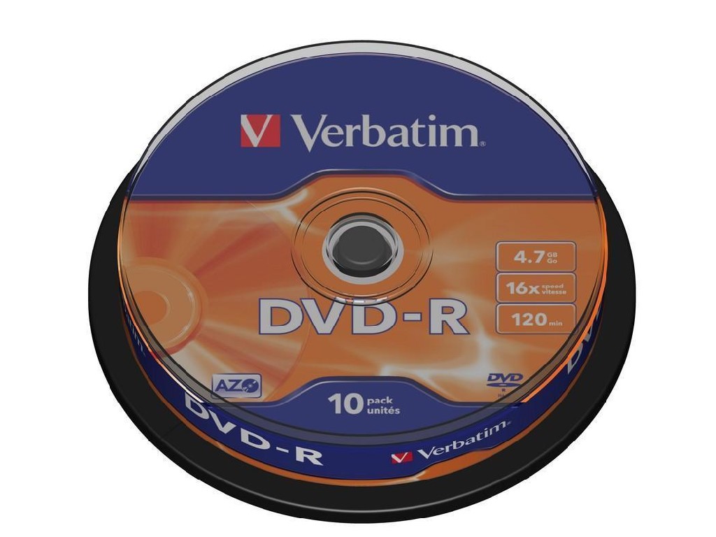 DISCO DVD-R VERBATIM 4,7 GB TARRINA/10 43523