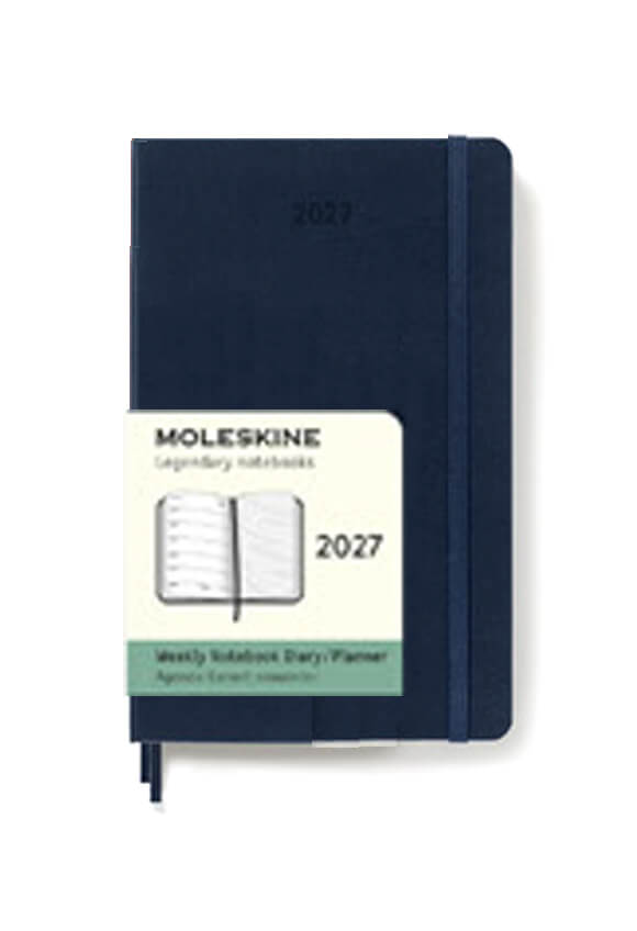 AGENDA MOLESKINE 2027  9x14 AZUL BLANDA 279592