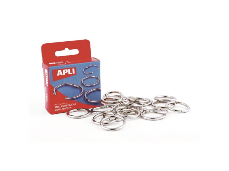 ANILLA METALICA 32 MM C/20 UNIDADES APLI 00453
