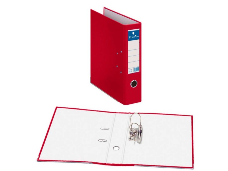 ARCHIVADOR AZ PRAXTON A4 COLOR ANCHO ROJO /