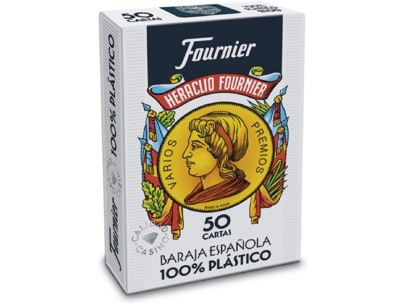 BARAJA ESPAÑOLA FOURNIER PLASTICO 50 CARTAS 35182