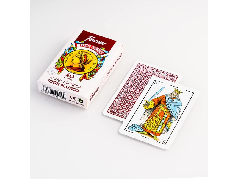 BARAJA ESPAÑOLA FOURNIER PLASTICO 40 CARTAS