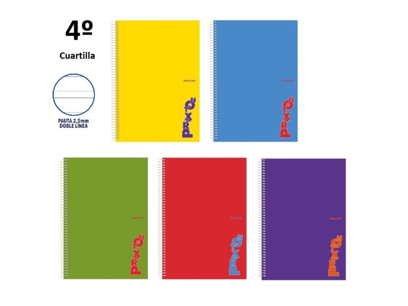 BLOC  80 H. 4º 2 RAYAS 2,5 MM PRAXTON