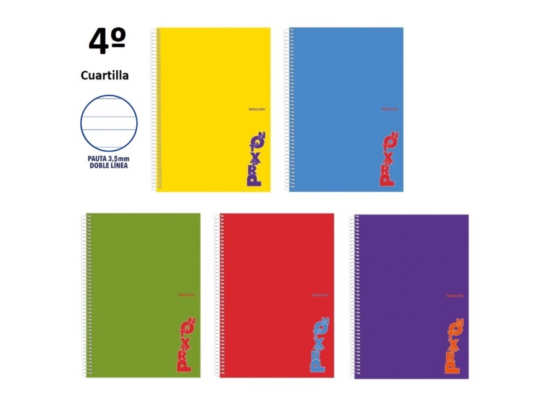 BLOC  80 H. 4º 2 RAYAS ANCHA 3,5 MM PRAXTON