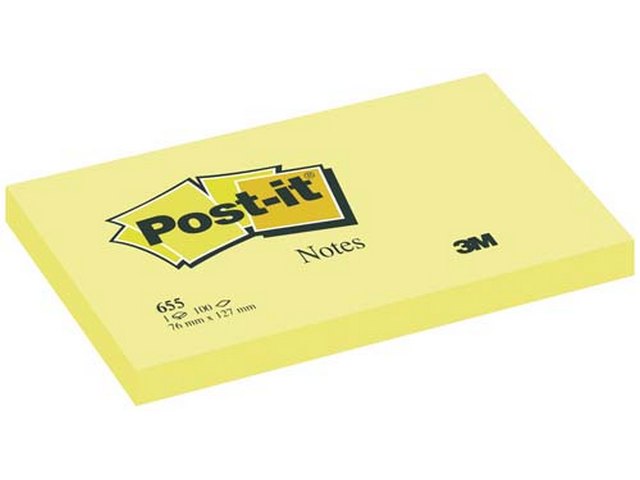 BLOC QUITA-PON 3-M 76x127 655 POST-IT