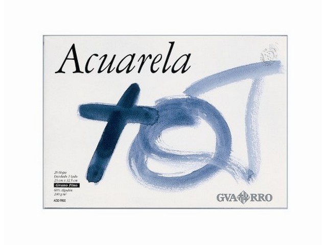 BLOC ACUARELA GUARRO A-3 200400720 240 GR PEGADO