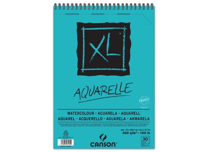BLOC CANSON XL ACUARELA A-4 400039170 300 GR.30 H