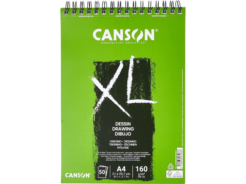 BLOC CANSON XL DRAWING DIBUJO 400039088 A4 160 GR