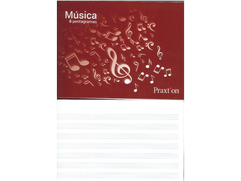 BLOC MUSICA 4º PRAXTON 8 PENTAGRAMAS 20-H 73850