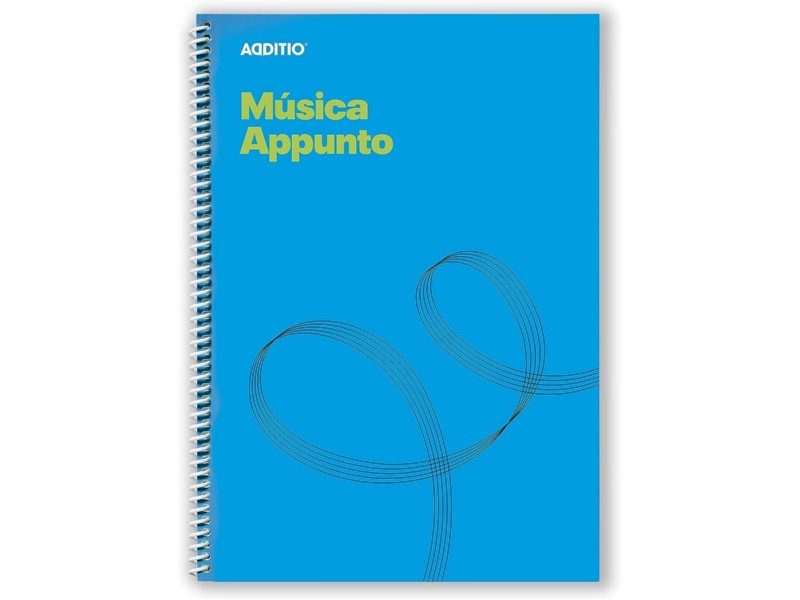 BLOC MUSICA Fº ADDITIO M12 APPUNTO AZUL