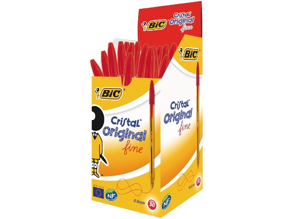 BOLI BIC CRISTAL FINE ROJO 872720 unidad*