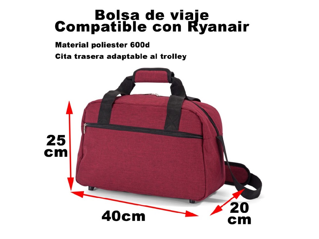BOLSO VIAJE BENZI BZ5528 ROJO