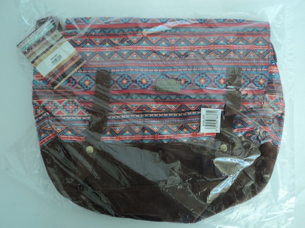 BANDOLERA BENZI BOS007 AZUL ESTAMPADO