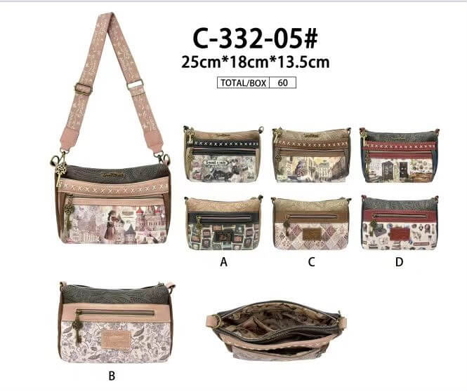BOLSO SWEET&CANDY C33205 A-B-C-D BANDOLERA 25x18 