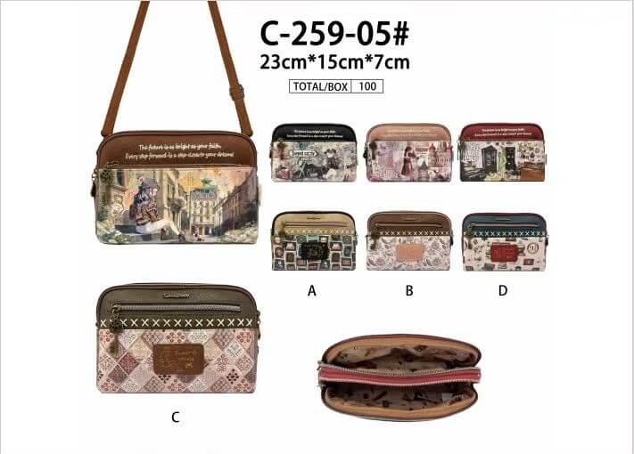 BOLSO SWEET&CANDY C25905 A-B-C-D BANDOLERA 23x15