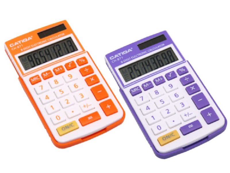 CALCULADORA BISMARK 319224 VIOLETA 8 DIGITOS
