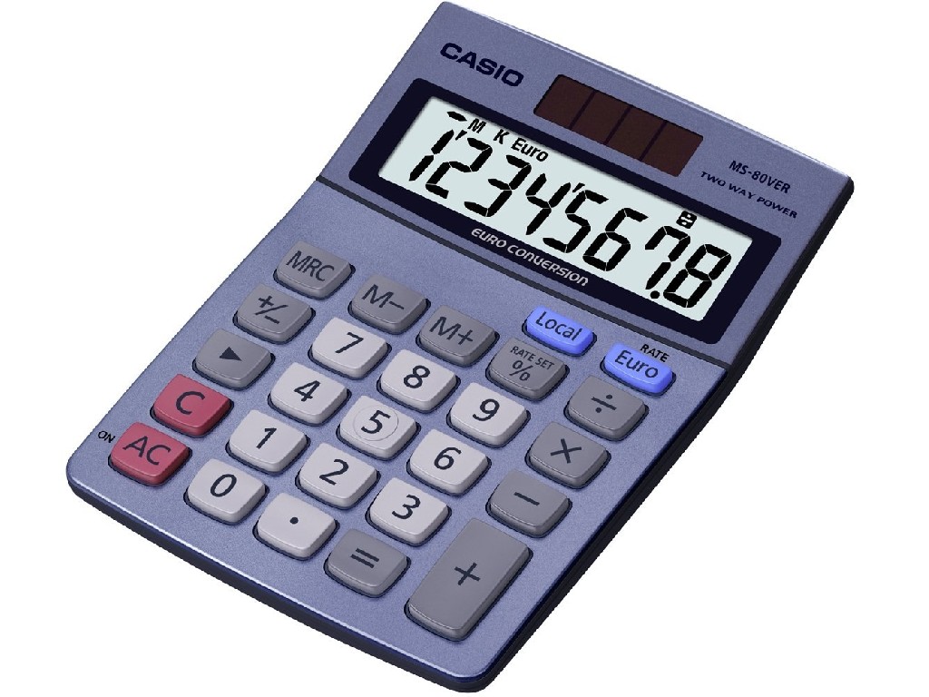 CALCULADORA CASIO MS-80E MESA 8 DIGITOS
