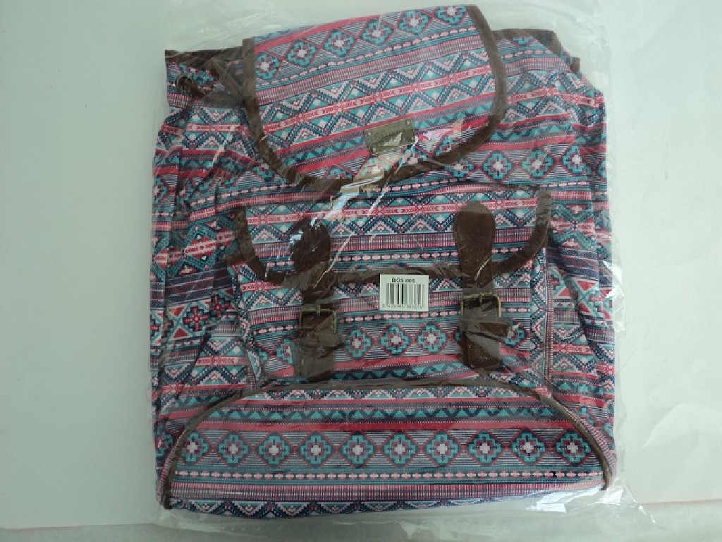 MOCHILA BENZI BOS005 AZUL ESTAMPADO