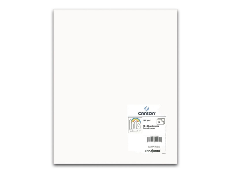 CARTULINA 50x65 BLANCA PTE/ 25 200040218 50x65