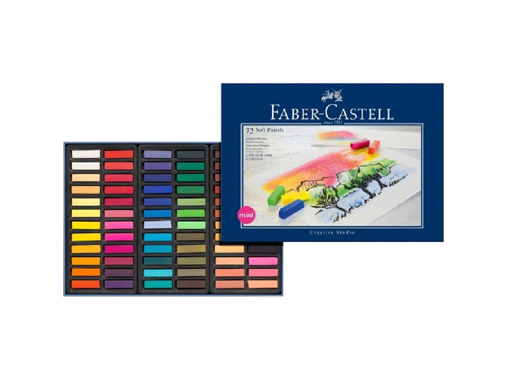 CERA FABER CASTELL PASTEL 72 COLORES MINI 128272