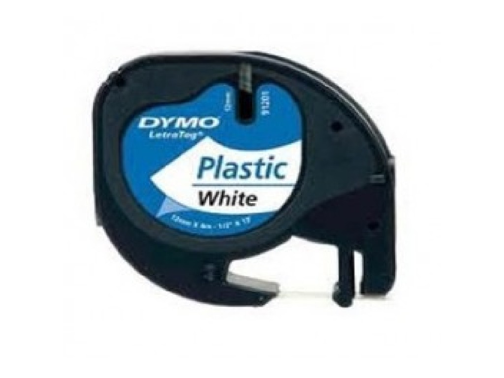 CINTA ROTULAR 12 MM x 4 M DYMO TAG PLASTICO BLANC/