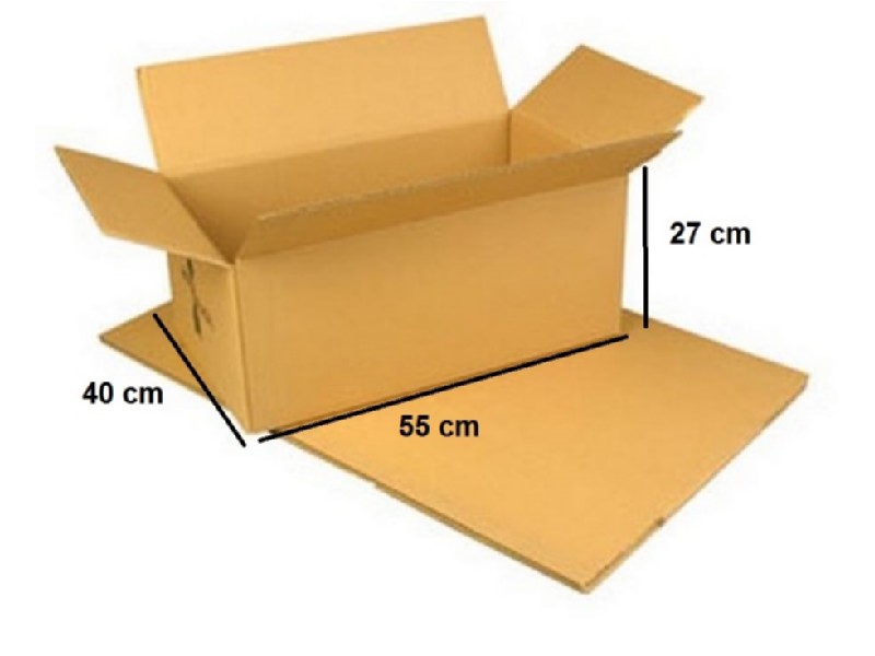 CAJA CARTON EMBALAJE 550x400x270 MM.
