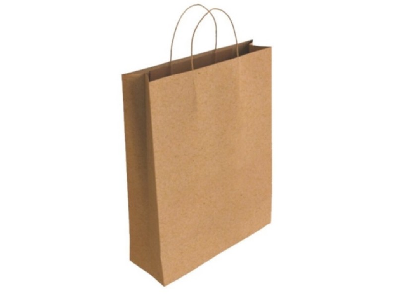 BOLSA PAPEL KRAFT 24x32x10 CM KRAFT MARRON PTE/25