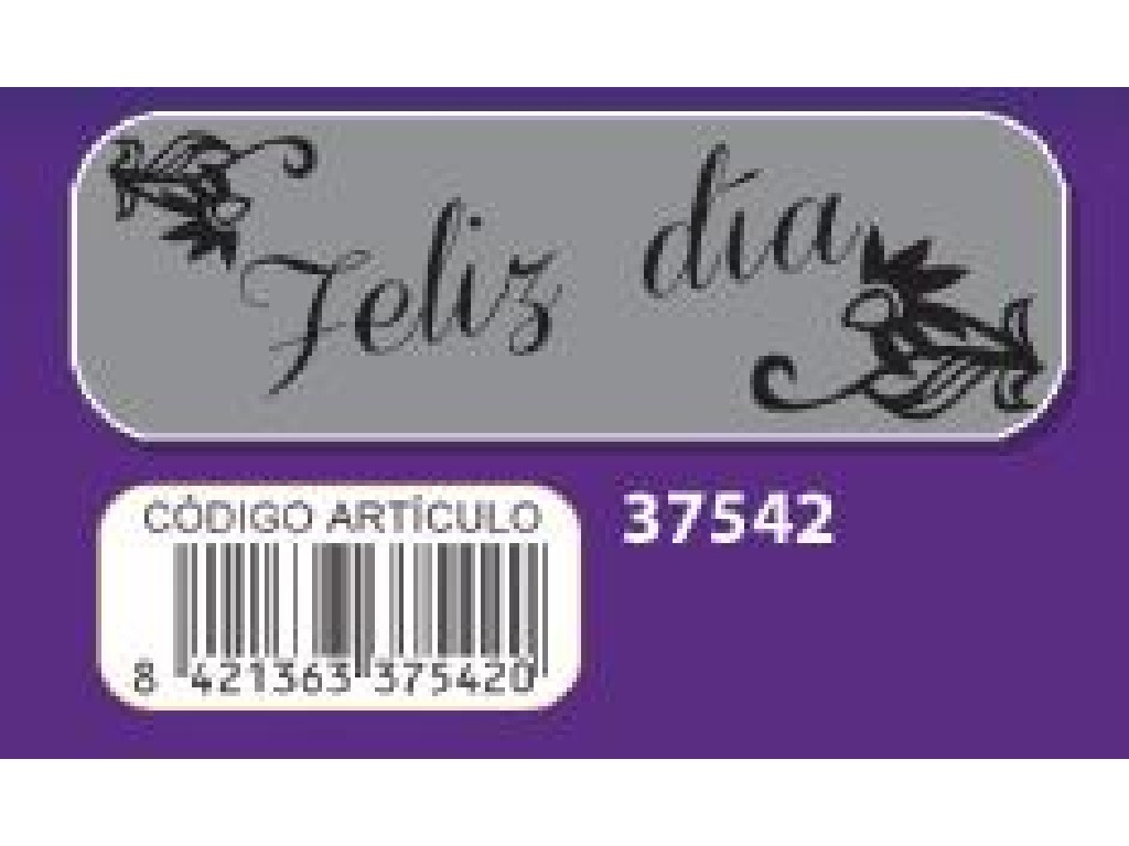 ETIQUETAS ARGUVAL FELIZ DIA 37542 R/250 UNIDAD