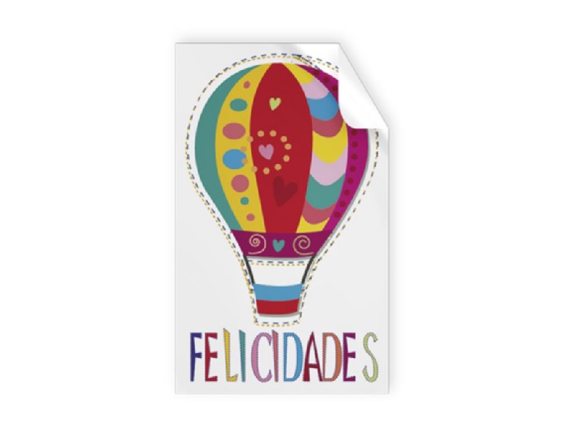 ETIQUETAS ARGUVAL FELICIDADES 40898 R/250 UNIDADES
