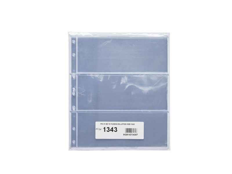 FUNDA BILLETES PARDO 1343 PACK/10 UNIDADES