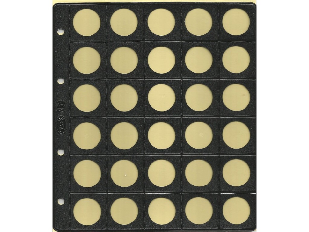 FUNDA MONEDAS 25 MM. 30-MONEDAS PARDO 753