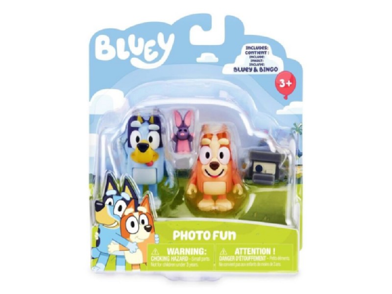 MUÑECO BLUEY PACK 2 FIGURAS 4 MODELOS BLY91110