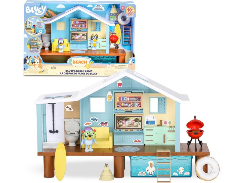 MUÑECO BLUEY CASITA PLAYA BEAZH CABIN BLY66000