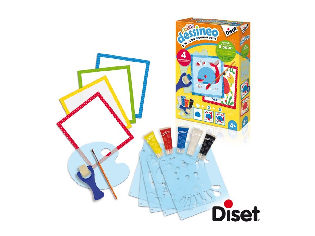 JUEGO DISET DESSINEO COLOR PINTAR ANIMALES 61013