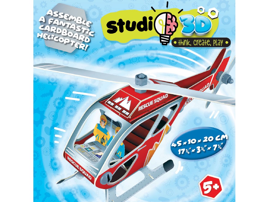 JUEGO EDUCA 19187 HELICOPTERO STUDIO 3-D