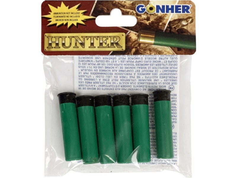 JUEGO GONHER CARTUCHOS SIMILACION BLISTER/6 4117/0