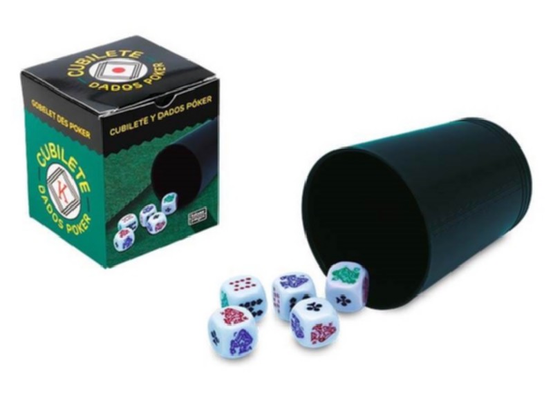 JUEGO FALOMIR POKER 27930 CUBILETE + DADOS