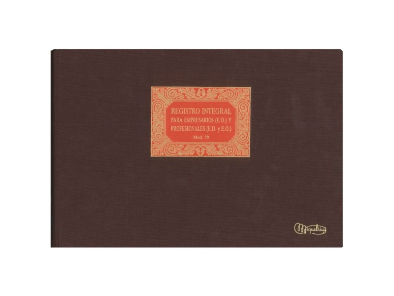 LIBRO GRANATE MR 5079 REGISTRO INTEGRAL