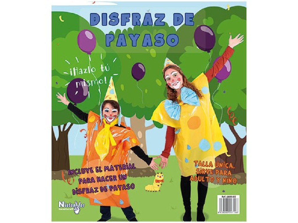 DISFRAZ BOLSA PLASTICO NIEFENVER PAYASO 1600103