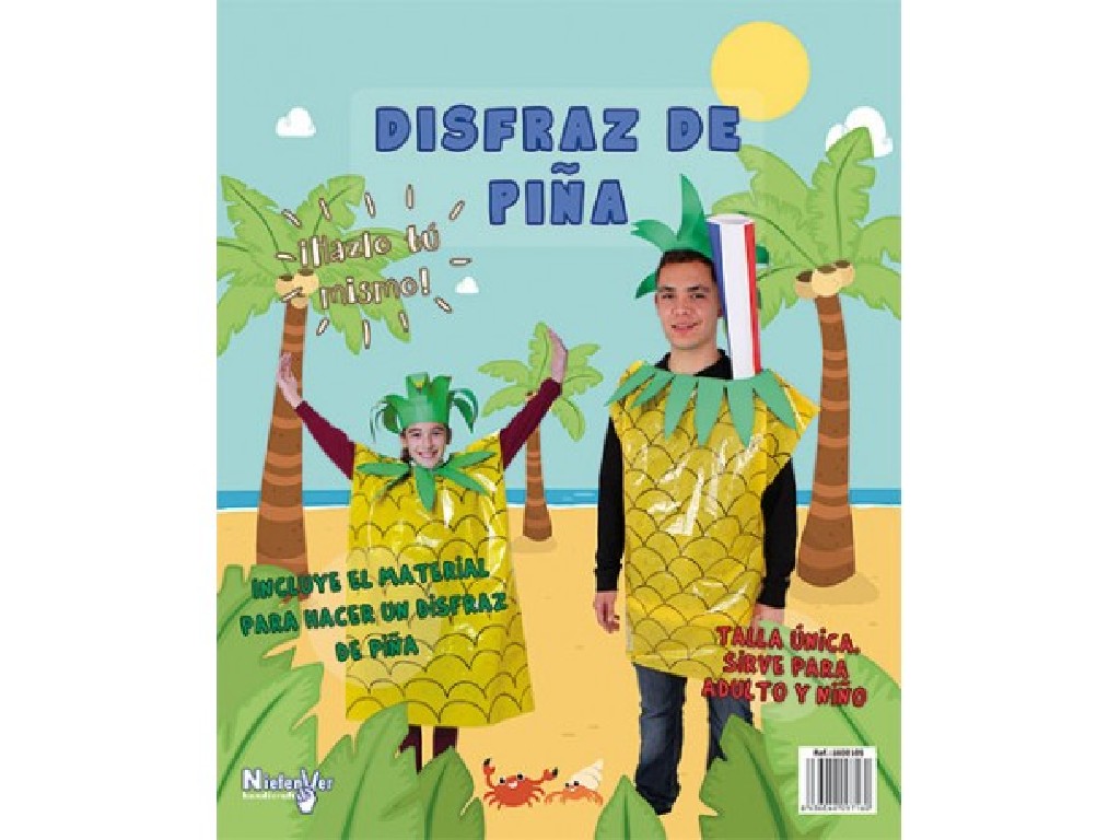 DISFRAZ BOLSA PLASTICO NIEFENVER PIÑA 1600105