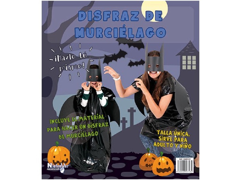 DISFRAZ BOLSA PLASTICO NIEFENVER MURCIELAG 1600107