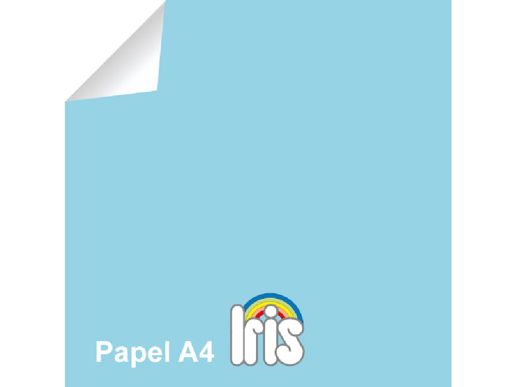 PAPEL 80 GR. A-4 100-H GUARRO AZUL CARIBE