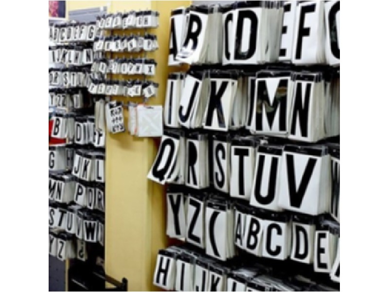 LETRAS-NROS.LETRAYON  80 MM.