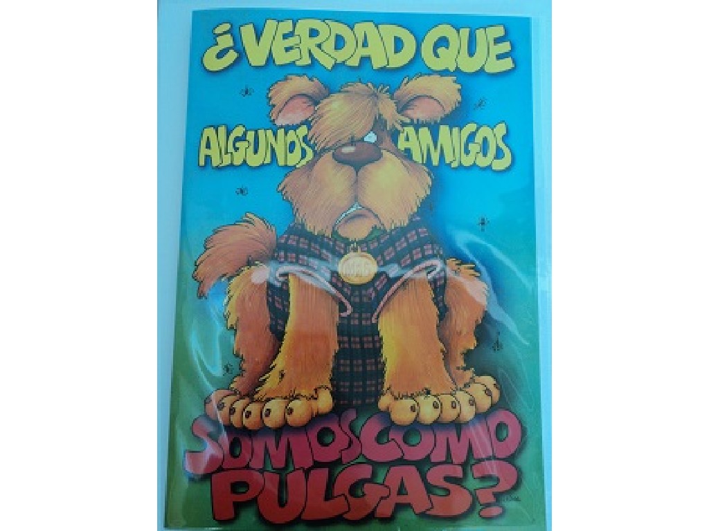 POSTAL CRAPOS GIGANTE 50x34 AMIGOS