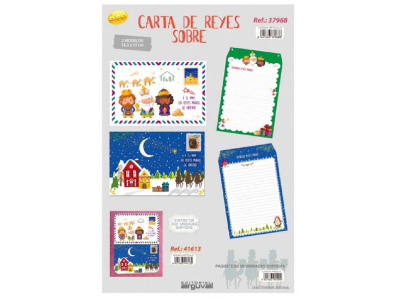 CHRISTMA CARTA REYES 41613 PTE/50 UNIDADES
