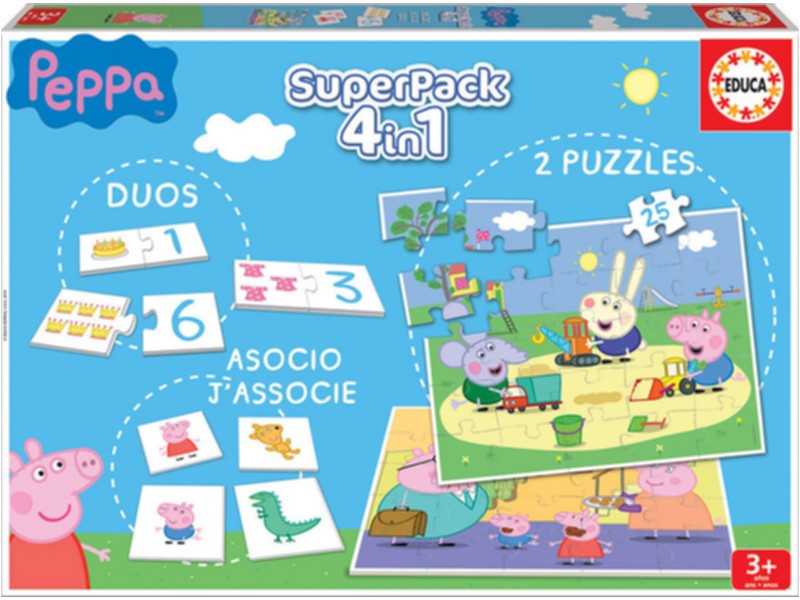 PUZZLE EDUCA   25x2 PIEZAS 16229 PEPPA PIG