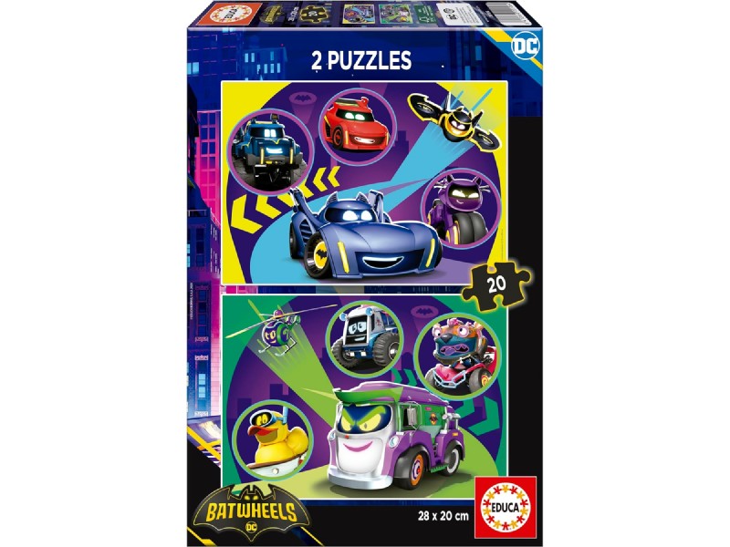 PUZZLE EDUCA   20x2 PIEZAS 20106 BATWHEELS