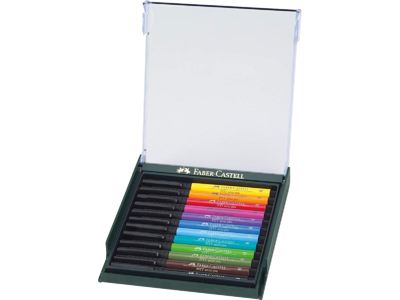 ROTULADOR FABER CASTELL PITT 267421 C/12 BRILLANTE